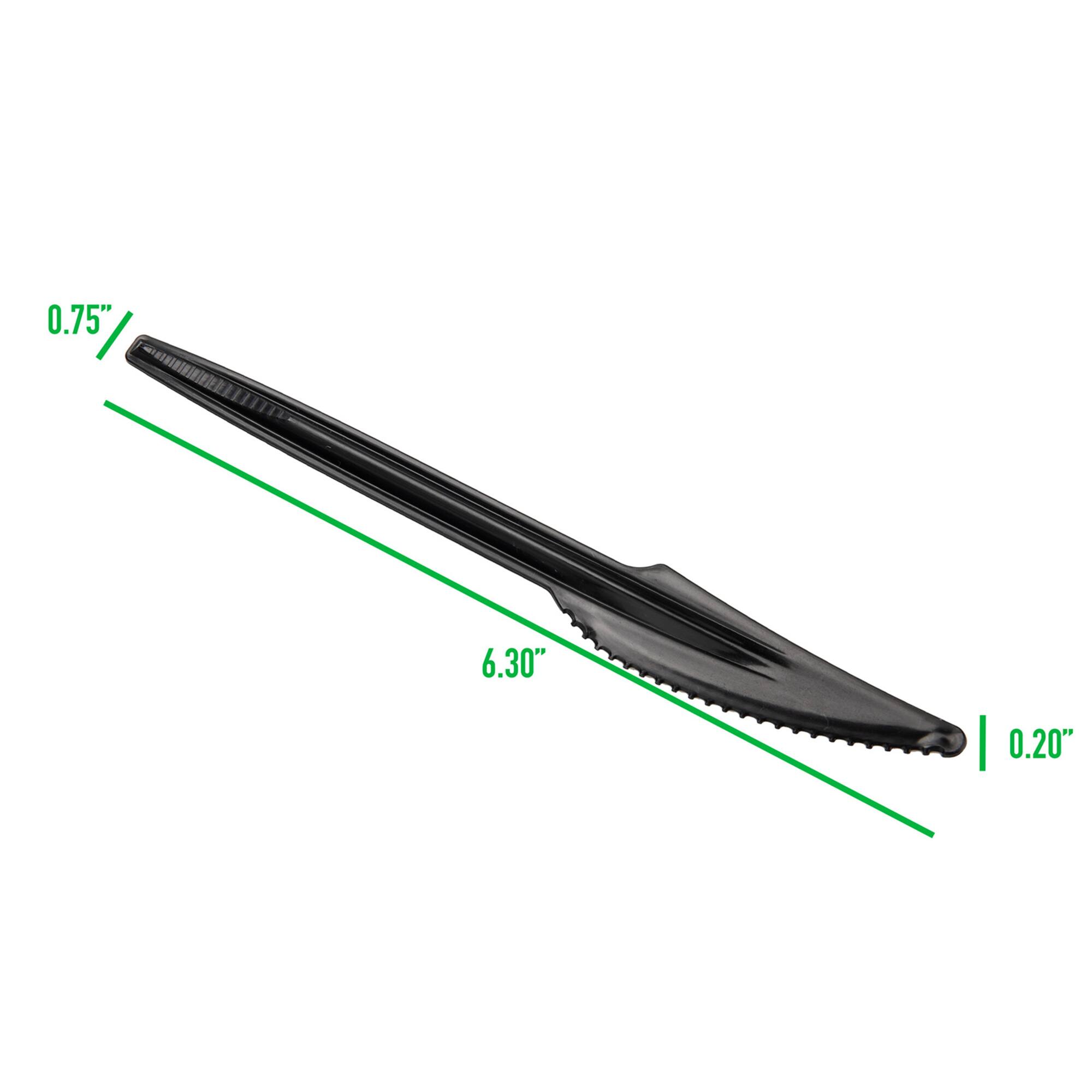 Mind Reader Black Plastic Knife Dispenser Refills, 100ct.